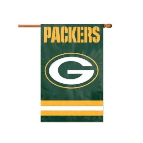 Green Bay Packers Applique Banner Flag - Envío Gratuito