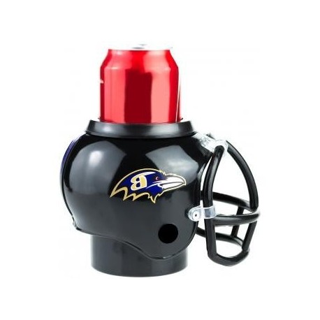 Casco Nfl Cervecero Portalatas De Los Cuervos Ravens - Envío Gratuito