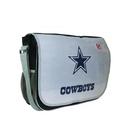 Maletín para Laptop 15.4" Messenger Bag NFL Dallas Cowboys - Gris + Azul - Envío Gratuito