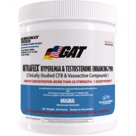 Nitraflex Hiperemia y Testosterona (Óxido Nitrico ) Pre Workout Polvo GAT - Envío Gratuito