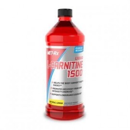 Quemador de grasa L-Carnitina liquida MET-RX L-Carnitine 1,500mg sabor Narural Lemon 473ml. - Envío Gratuito