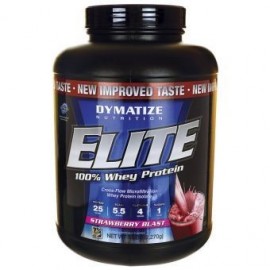 Proteína Dymatize Elite 100% Whey 5 lbs sabor Strawberry Blast - Envío Gratuito