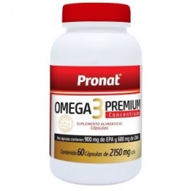 Suplemento Alimenticio Pronat Omega 3 Premium Concentrado de 60 Cápsulas - Envío Gratuito