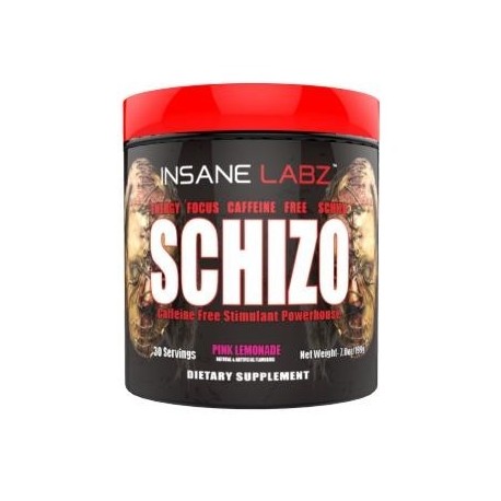 Schizo Pre-workout caffeine free 30 Serv. - Envío Gratuito