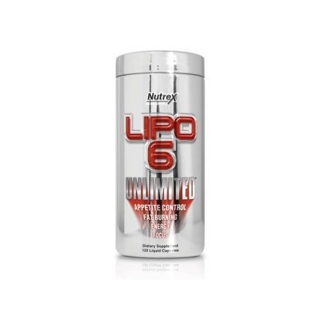Lipo 6 Unlimited Quemador de Grasa Control del Apetito Nutrex - Envío Gratuito