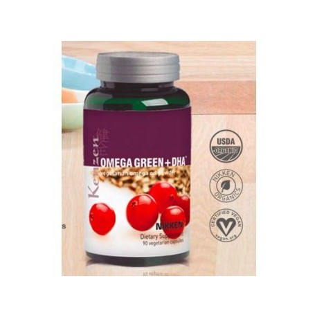 Omega vegetariano KENZEN OMEGA GREEN + DHA Nikken - Envío Gratuito