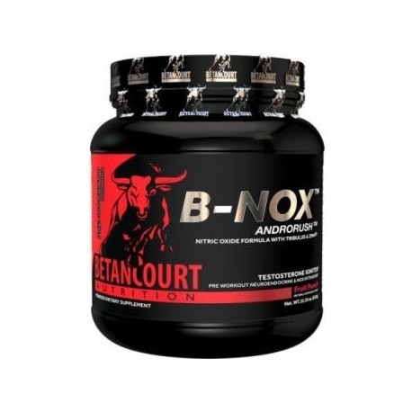 Pre-entrenamiento (Óxido Nítrico) Betancourt Bullnox Androrush sabor Fruit Punch 35 serv. - Envío Gratuito