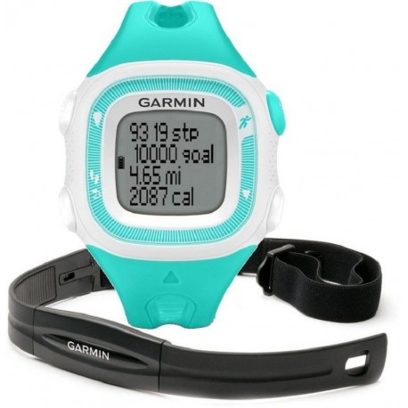 Reloj GPS Garmin Forerunner 15 HRM (con Banda) Turquesa II - Envío Gratuito