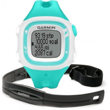 Reloj GPS Garmin Forerunner 15 HRM (con Banda) Turquesa T - Envío Gratuito